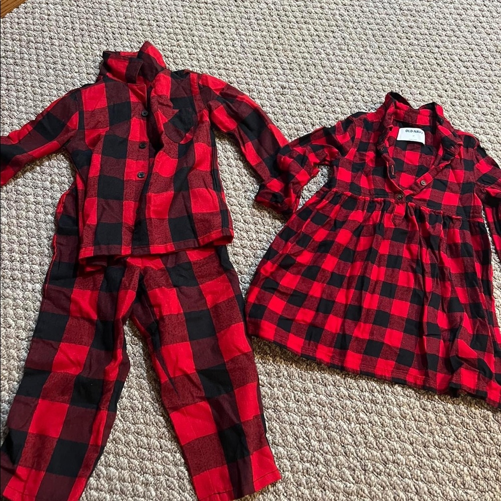 3t girls jammies and dress -Old Navy